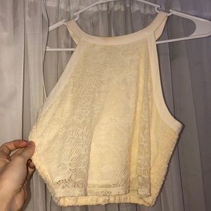 Lace crop top